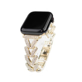 Apple Watch Armband der V-förmigen Diamant-Serie