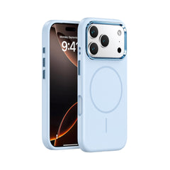 17 Series Metal Lens Phone Case, Liquid Silicone Simple Phone Protective Cover