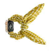 Plaid bow Apple Watch strap