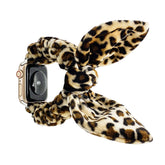 Apple Watch Armband mit Leopardenmuster und Schleife