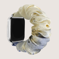 Tie-dye rainbow hairband elastic Apple Watch strap