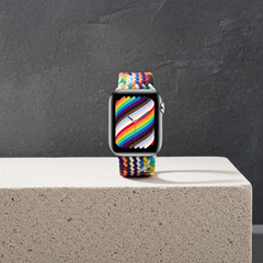 Elastic Single Loop Woven Nylon Apple Watch Band