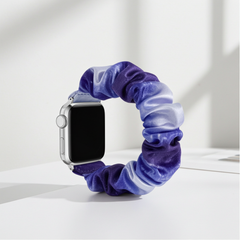 Tie-dye rainbow hairband elastic Apple Watch strap