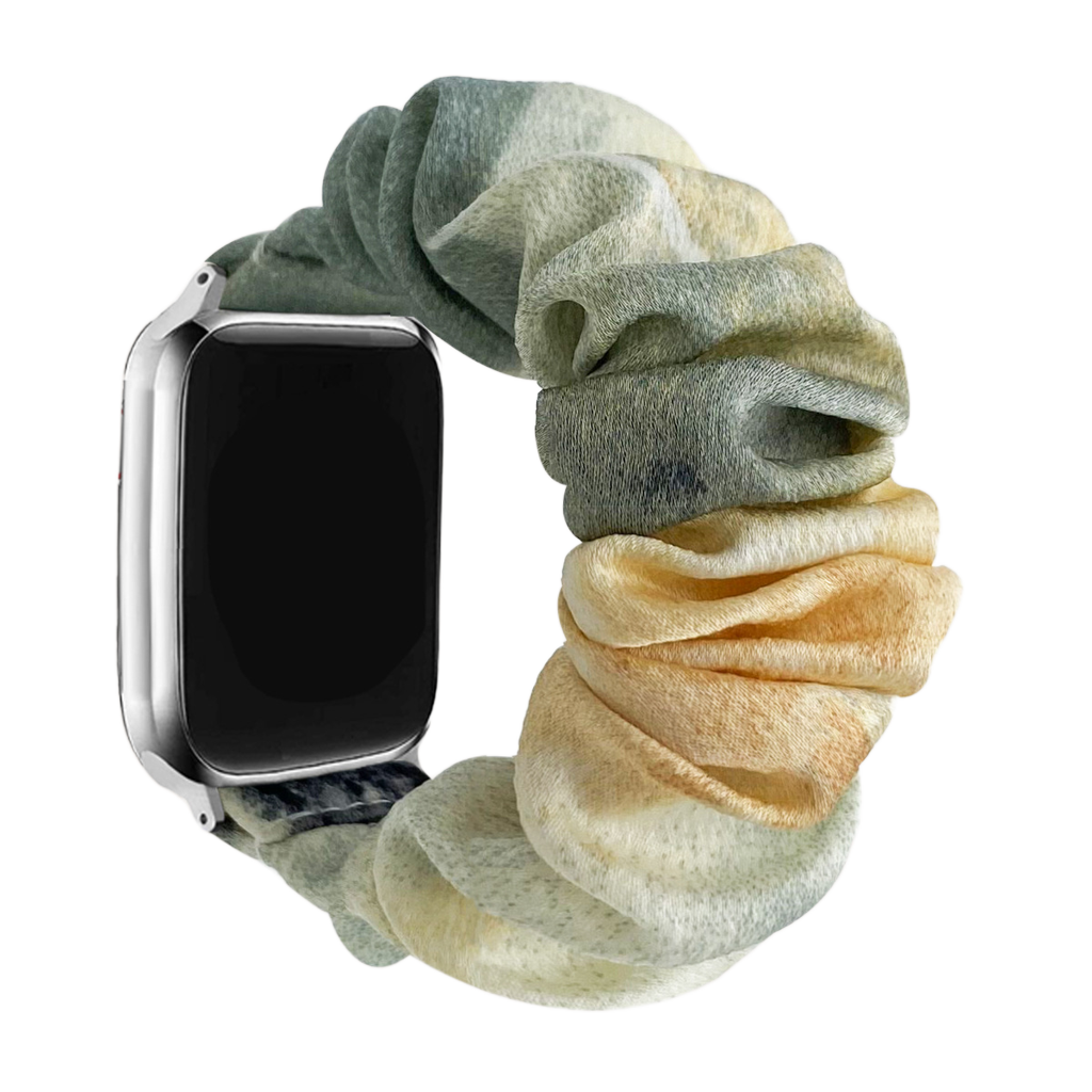Tie-dye rainbow hairband elastic Apple Watch strap