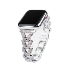 V-shaped diamond series Apple watch strap