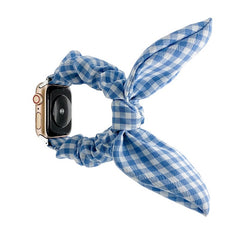 Plaid bow Apple Watch strap