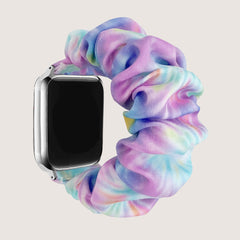 Tie-dye rainbow hairband elastic Apple Watch strap