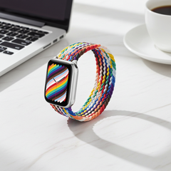 Elastic Single Loop Woven Nylon Apple Watch Band