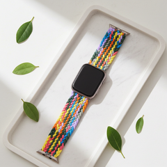 Elastic Single Loop Woven Nylon Apple Watch Band