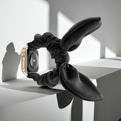 Solid color bowknot Apple Watch strap