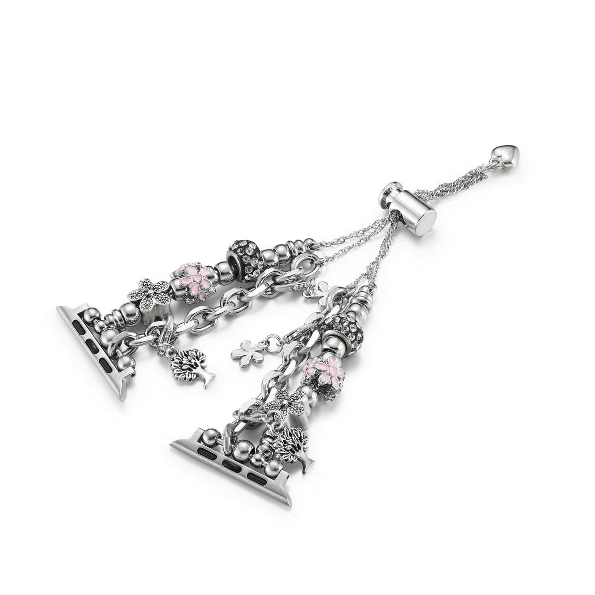 iwatch pearl stainless steel metal strap adjustable Apple Watch band