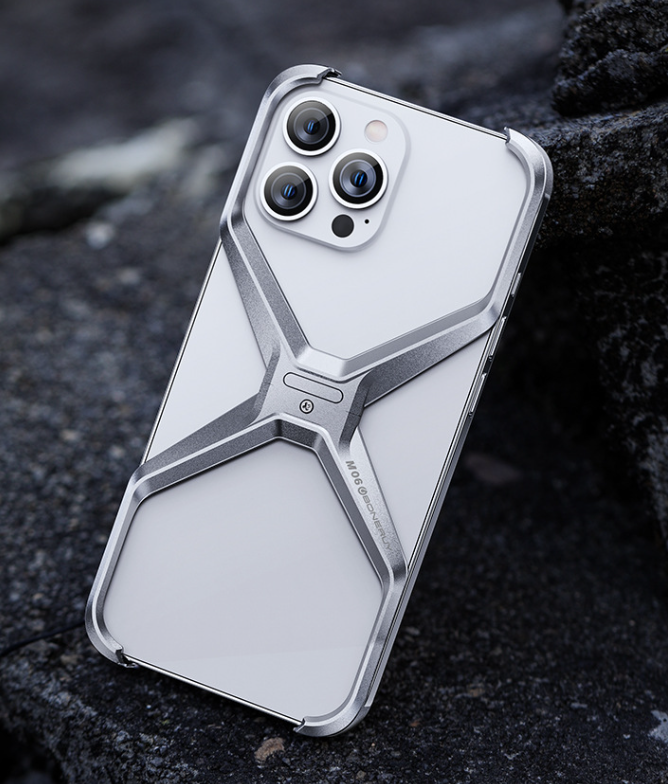 Apple iPhone Metal Hollow Shockproof Phone Case