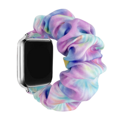 Tie-dye rainbow hairband elastic Apple Watch strap
