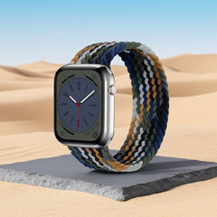 Elastic Single Loop Woven Nylon Apple Watch Band